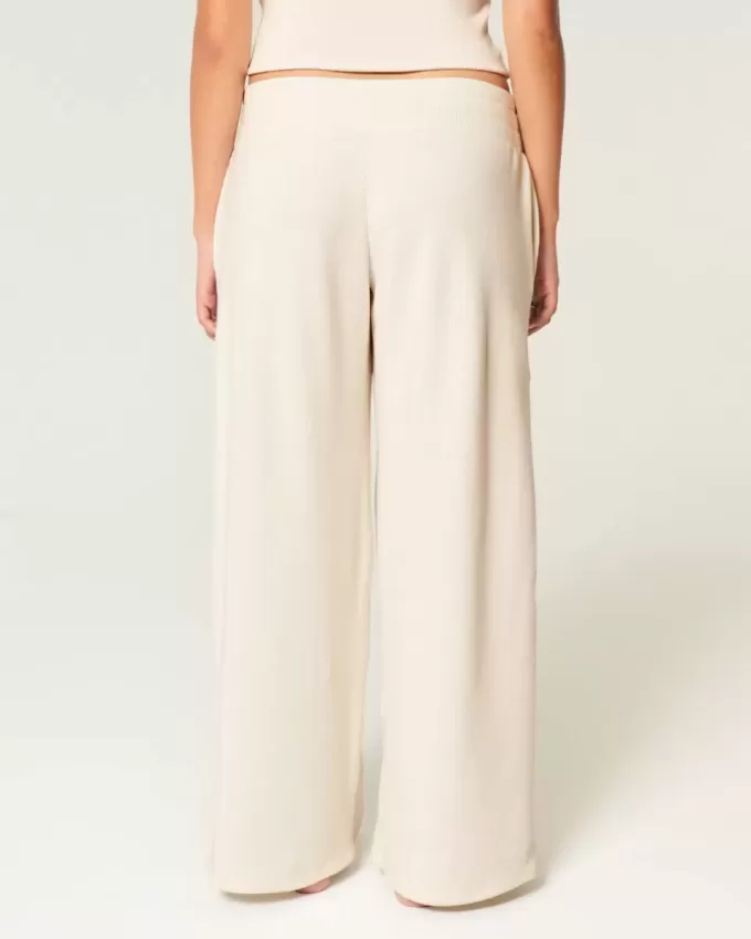 Gilly Hicks – Bequeme Baggy-Hose mit Waffelmuster