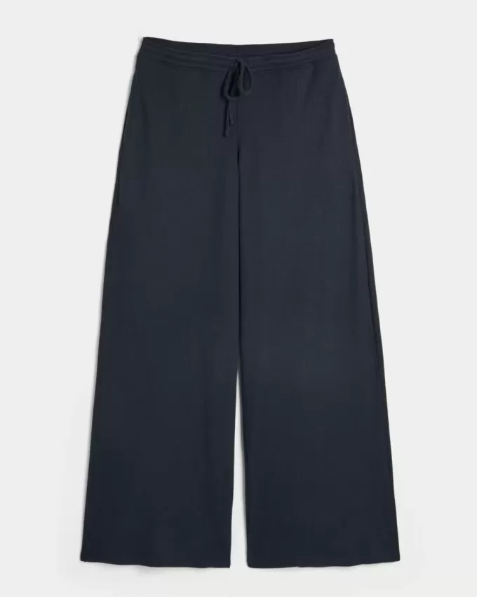 Gilly Hicks – Bequeme Baggy-Hose mit Waffelmuster