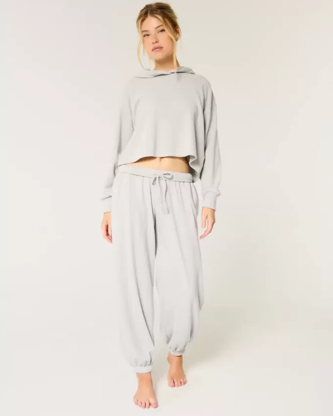Gilly Hicks – Gemütliche Baggy-Jogginghose mit Waffelmuster Gilly Hicks – Gemütliche Baggy-Jogginghose mit Waffelmuster