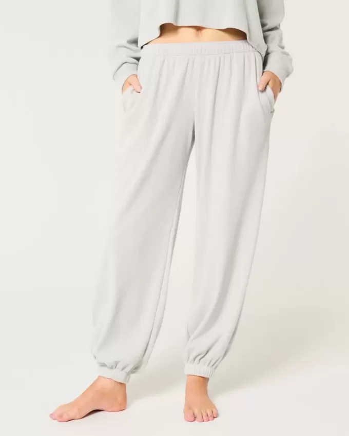 Gilly Hicks – Gemütliche Baggy-Jogginghose mit Waffelmuster Gilly Hicks – Gemütliche Baggy-Jogginghose mit Waffelmuster