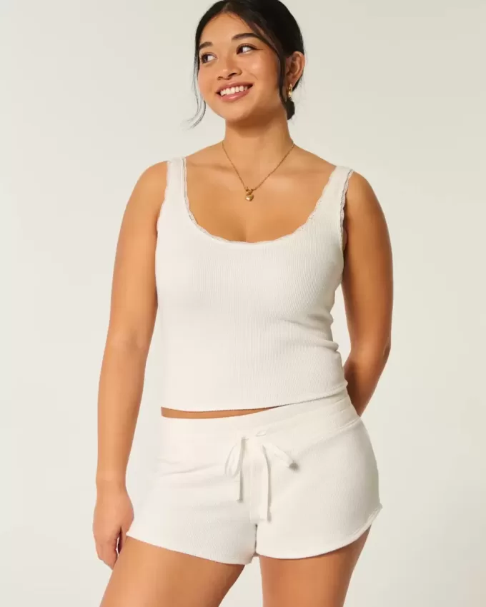 Gilly Hicks – Gemütliche Mini-Shorts mit Waffelmuster Gilly Hicks – Gemütliche Mini-Shorts mit Waffelmuster