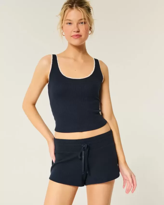 Gilly Hicks – Gemütliche Mini-Shorts mit Waffelmuster Gilly Hicks – Gemütliche Mini-Shorts mit Waffelmuster