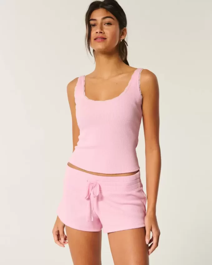 Gilly Hicks – Gemütliche Mini-Shorts mit Waffelmuster Gilly Hicks – Gemütliche Mini-Shorts mit Waffelmuster