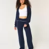 Gilly Hicks – Gerade Hose aus Strick mit Umschlagbund Gilly Hicks – Gerade Hose aus Strick mit Umschlagbund