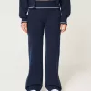 Gilly Hicks – Gerade Hose aus Strick mit Umschlagbund Gilly Hicks – Gerade Hose aus Strick mit Umschlagbund