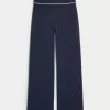 Gilly Hicks – Gerade Hose aus Strick mit Umschlagbund Gilly Hicks – Gerade Hose aus Strick mit Umschlagbund