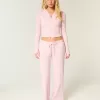 Gilly Hicks – Gerade Hose mit Waffelspitze Gilly Hicks – Gerade Hose mit Waffelspitze