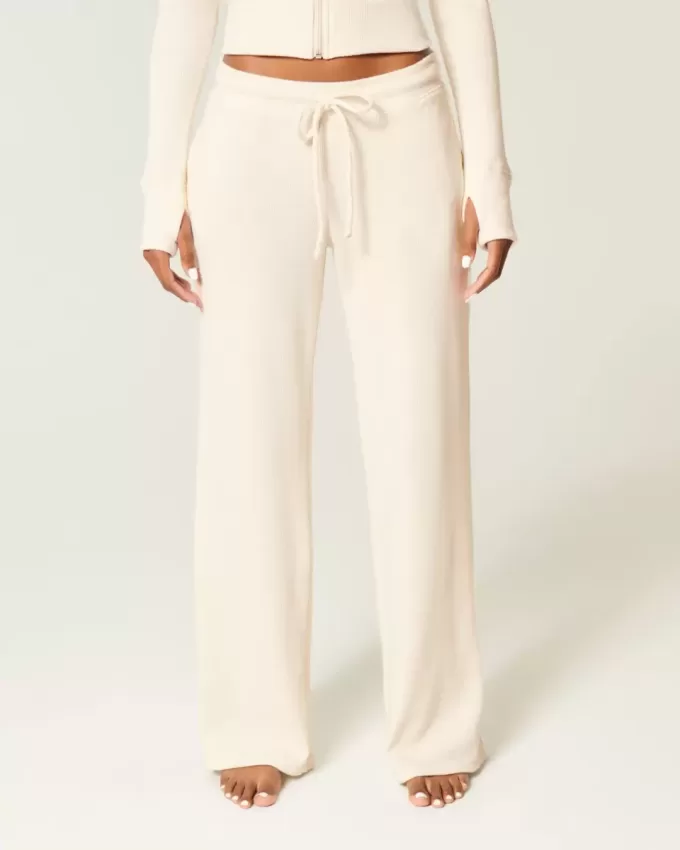 Gilly Hicks – Gerade Hose mit Waffelspitze Gilly Hicks – Gerade Hose mit Waffelspitze