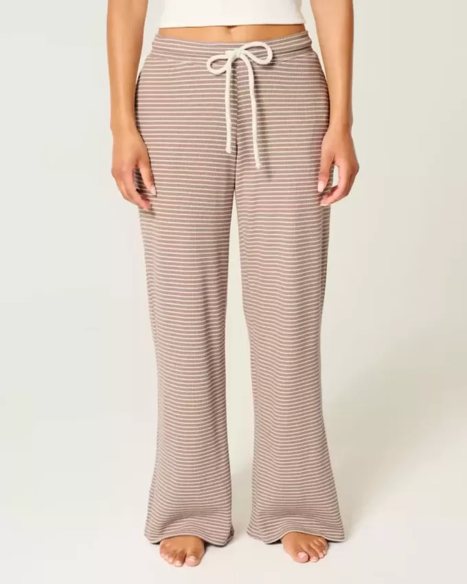 Gilly Hicks – Gerade Hose mit Waffelspitze Gilly Hicks – Gerade Hose mit Waffelspitze