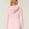 Gilly Hicks – Kapuzenjacke mit Waffelmuster und Reißverschluss Gilly Hicks – Kapuzenjacke mit Waffelmuster und Reißverschluss