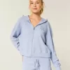 Gilly Hicks – Kapuzenpullover mit Waffelmuster und Reißverschluss Gilly Hicks – Kapuzenpullover mit Waffelmuster und Reißverschluss