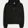 Gilly Hicks – Kapuzenpullover mit Waffelmuster und Reißverschluss Gilly Hicks – Kapuzenpullover mit Waffelmuster und Reißverschluss