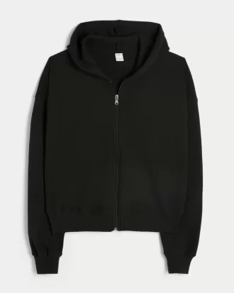 Gilly Hicks – Kapuzenpullover mit Waffelmuster und Reißverschluss