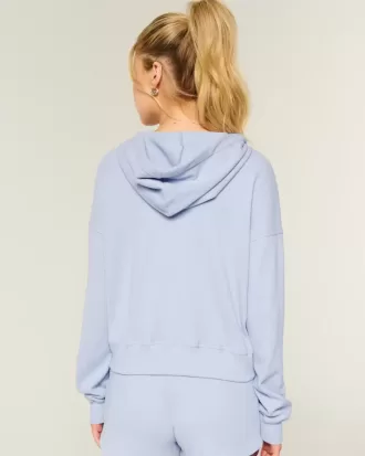 Gilly Hicks – Kapuzenpullover mit Waffelmuster und Reißverschluss