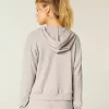 Gilly Hicks – Kapuzenpullover mit Waffelmuster und Reißverschluss Gilly Hicks – Kapuzenpullover mit Waffelmuster und Reißverschluss