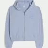 Gilly Hicks – Kapuzenpullover mit Waffelmuster und Reißverschluss Gilly Hicks – Kapuzenpullover mit Waffelmuster und Reißverschluss