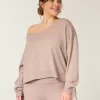 Gilly Hicks – Kuscheliger, schulterfreier Pullover mit Schleife Gilly Hicks – Kuscheliger, schulterfreier Pullover mit Schleife