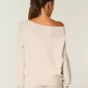 Gilly Hicks – Kuscheliger, schulterfreier Pullover mit Schleife Gilly Hicks – Kuscheliger, schulterfreier Pullover mit Schleife