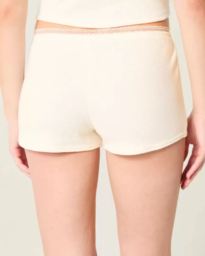 Gilly Hicks – Shortie-Shorts mit Waffelspitze Gilly Hicks – Shortie-Shorts mit Waffelspitze