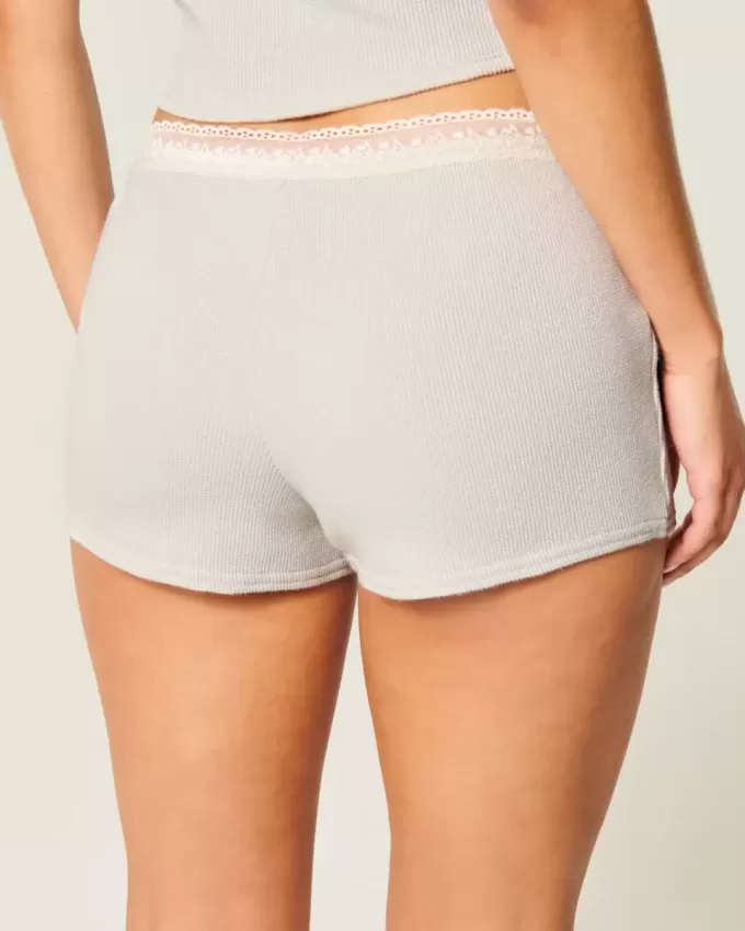 Gilly Hicks – Shortie-Shorts mit Waffelspitze Gilly Hicks – Shortie-Shorts mit Waffelspitze