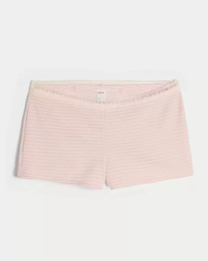 Gilly Hicks – Shortie-Shorts mit Waffelspitze Gilly Hicks – Shortie-Shorts mit Waffelspitze