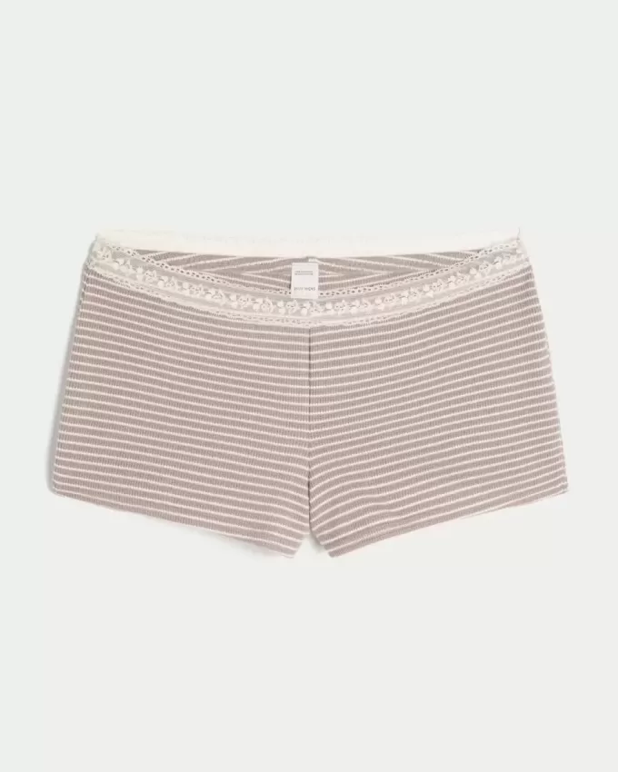 Gilly Hicks – Shortie-Shorts mit Waffelspitze Gilly Hicks – Shortie-Shorts mit Waffelspitze