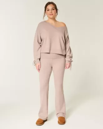 Gilly Hicks – Stiefelhose aus Strick mit Umschlagbund Gilly Hicks – Stiefelhose aus Strick mit Umschlagbund
