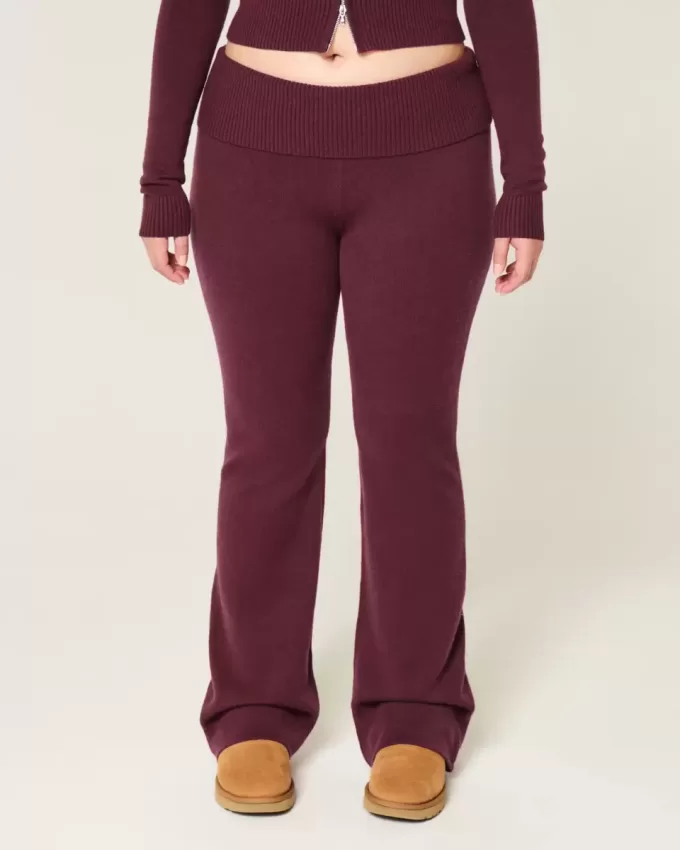 Gilly Hicks – Stiefelhose aus Strick mit Umschlagbund Gilly Hicks – Stiefelhose aus Strick mit Umschlagbund