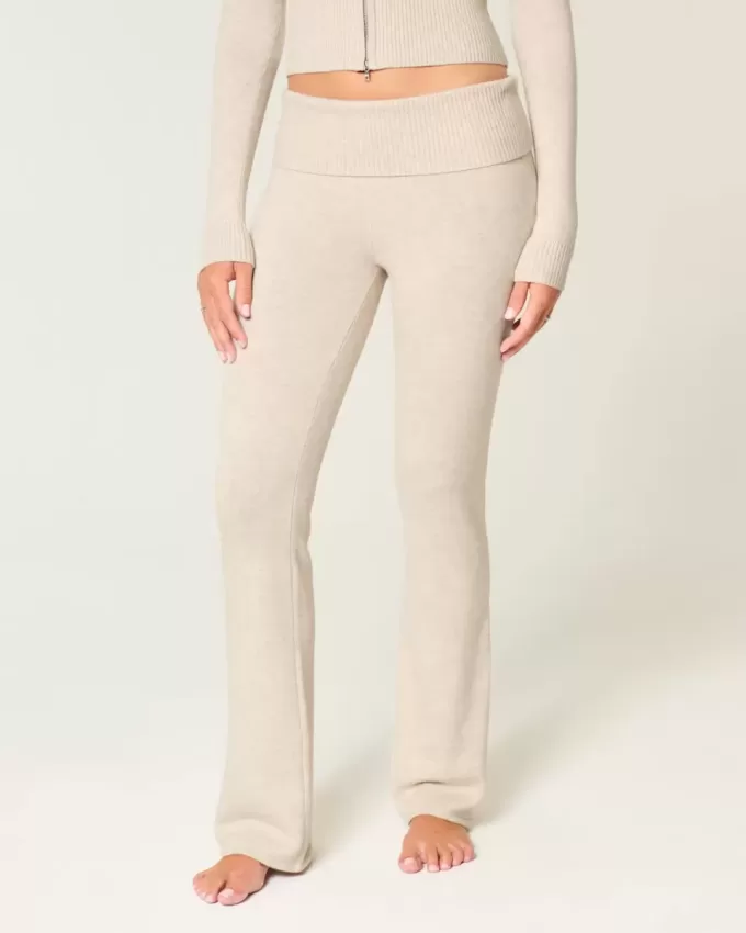 Gilly Hicks – Stiefelhose aus Strick mit Umschlagbund Gilly Hicks – Stiefelhose aus Strick mit Umschlagbund