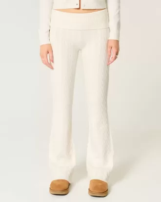 Gilly Hicks – Stiefelhose mit Zopfmuster und Umschlag
