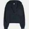 Gilly Hicks – Strick-Hoodie mit V-Ausschnitt Gilly Hicks – Strick-Hoodie mit V-Ausschnitt