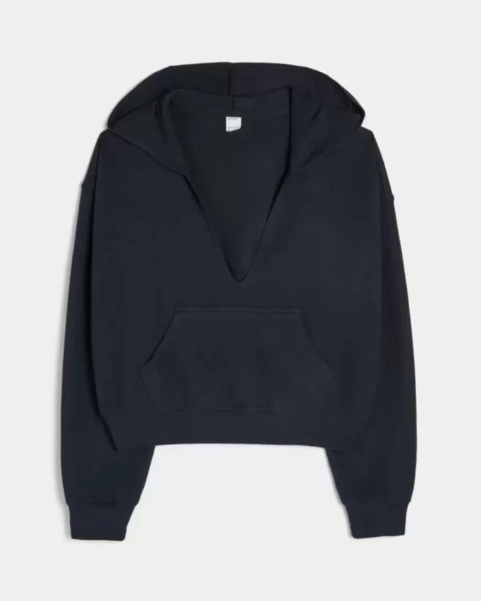 Gilly Hicks – Strick-Hoodie mit V-Ausschnitt Gilly Hicks – Strick-Hoodie mit V-Ausschnitt
