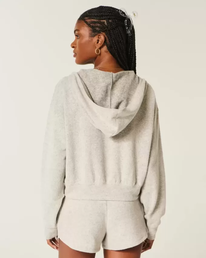 Gilly Hicks – Strick-Hoodie mit V-Ausschnitt Gilly Hicks – Strick-Hoodie mit V-Ausschnitt