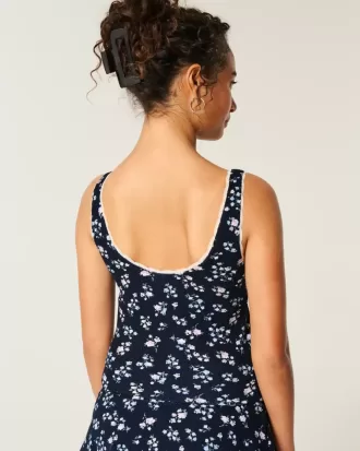 Gilly Hicks – Tanktop mit Waffel-Spitzenbesatz