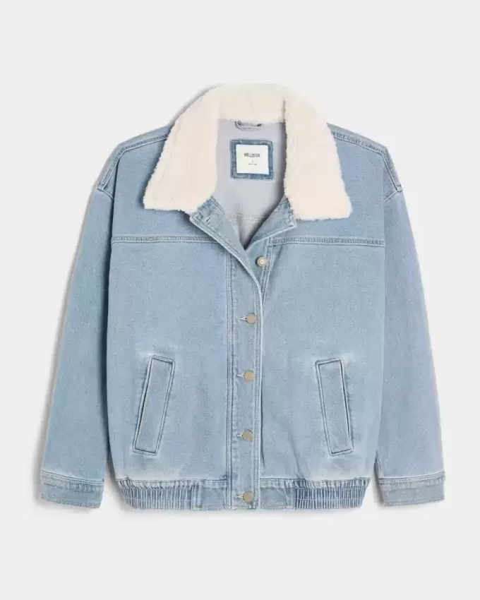 Hell gewaschene Jeansjacke Hell gewaschene Jeansjacke