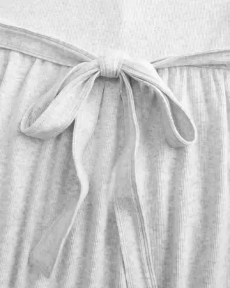 Henley-Babydoll-Oberteil mit Bindeband hinten Henley-Babydoll-Oberteil mit Bindeband hinten