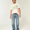 Hermosa – Lockere Bootcut-Jeans in mittlerer Waschung Hermosa – Lockere Bootcut-Jeans in mittlerer Waschung
