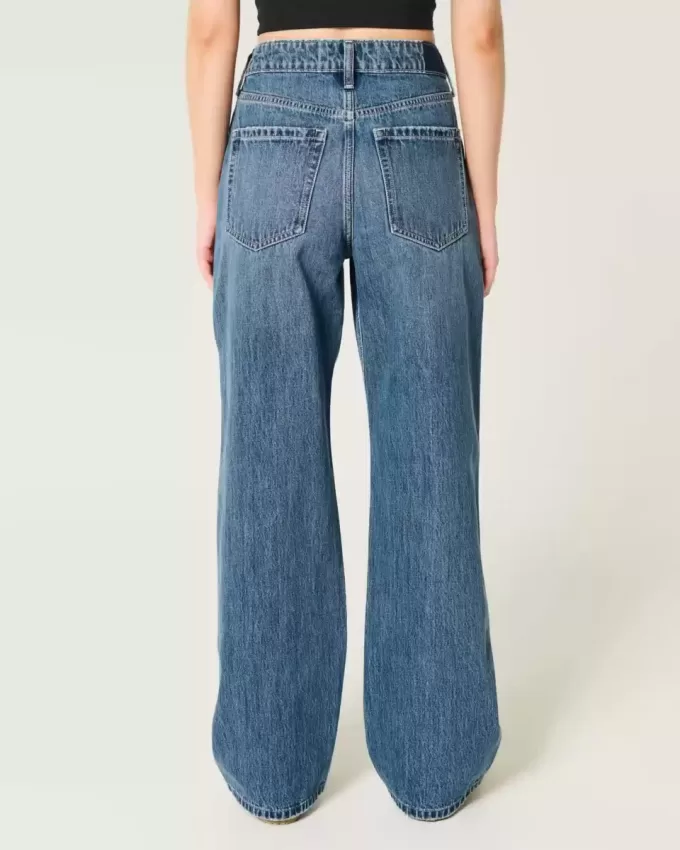 High-Rise Baggy-Jeans in mittlerer Waschung High-Rise Baggy-Jeans in mittlerer Waschung