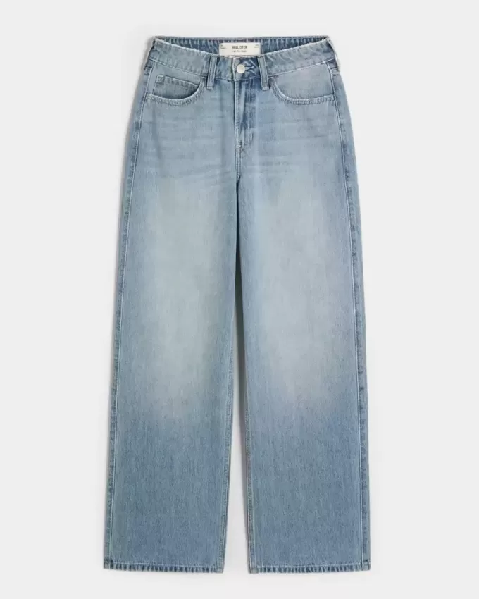 High-Rise Baggy-Jeans in mittlerer Waschung High-Rise Baggy-Jeans in mittlerer Waschung