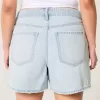 High-Rise Baggy-Jeansshorts in heller Waschung, 5″ High-Rise Baggy-Jeansshorts in heller Waschung, 5″