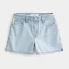 High-Rise Baggy-Jeansshorts in heller Waschung, 5″ High-Rise Baggy-Jeansshorts in heller Waschung, 5″