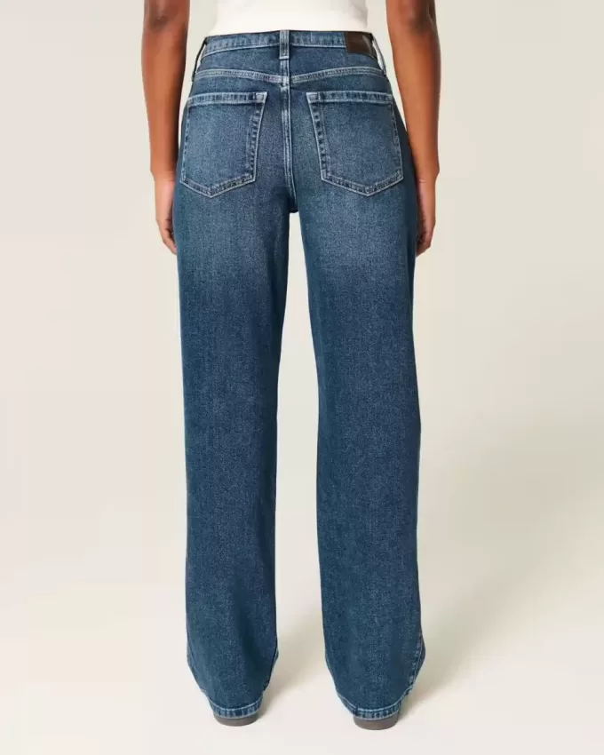 High-Rise-Dad-Jeans im Used-Look High-Rise-Dad-Jeans im Used-Look