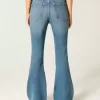 High-Rise-Flare-Jeans in mittlerer Waschung High-Rise-Flare-Jeans in mittlerer Waschung