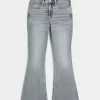 High-Rise-Flare-Jeans in mittlerer Waschung High-Rise-Flare-Jeans in mittlerer Waschung