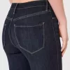 Hoch geschnittene Jeans-Leggings in dunkler Waschung Hoch geschnittene Jeans-Leggings in dunkler Waschung