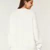 Hollister – Bequemer Cloud-Pullover mit Rundhalsausschnitt und Zopfmuster Hollister – Bequemer Cloud-Pullover mit Rundhalsausschnitt und Zopfmuster