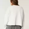 Hollister – Bequemer Pullover mit Wolkengrafik und Kerbkragen Hollister – Bequemer Pullover mit Wolkengrafik und Kerbkragen