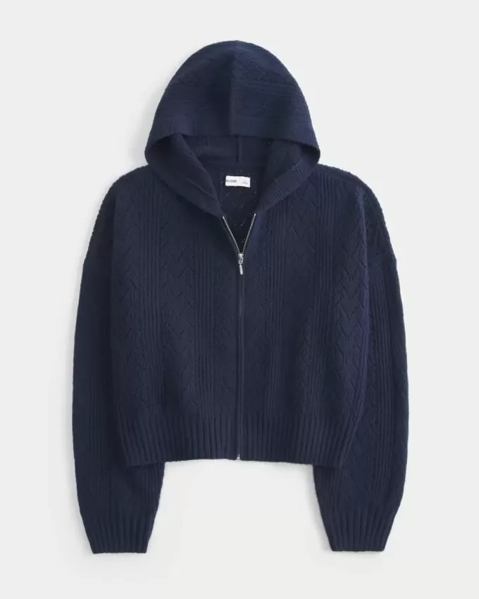 Hollister – Comfy Cloud – Kapuzenpullover mit Reißverschluss Hollister – Comfy Cloud – Kapuzenpullover mit Reißverschluss