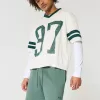 Hollister – Feel Good – Lockere Shorts aus Fleece bis zur Mitte des Oberschenkels Hollister – Feel Good – Lockere Shorts aus Fleece bis zur Mitte des Oberschenkels