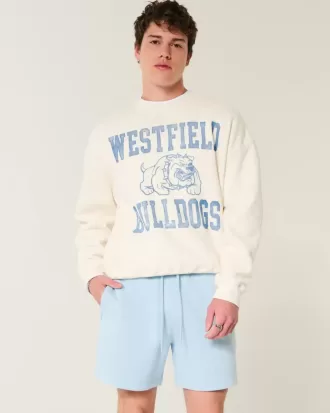 Hollister – Feel Good – Lockere Shorts aus Fleece bis zur Mitte des Oberschenkels Hollister – Feel Good – Lockere Shorts aus Fleece bis zur Mitte des Oberschenkels